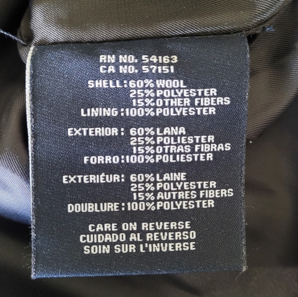 Tommy Hilfiger Men's Wool coat, size Large - Picture 6 of 6